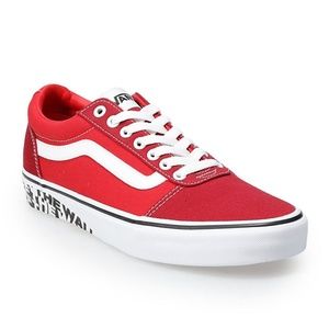 Red and White Vans